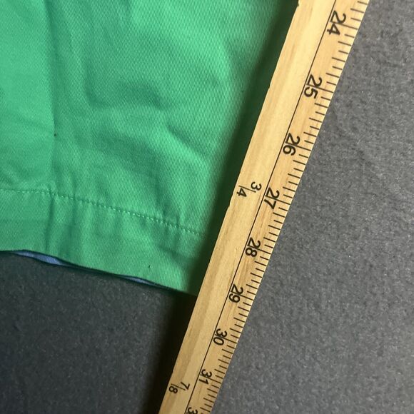 Brooks Brothers 346 Golf Pants Actual 35x30 Blue Green Colorblock Chino - Picture 7 of 8